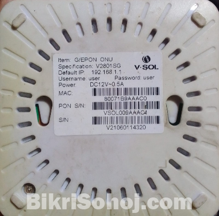 Huawei, Vsol, Dbc- xpon/gpon/epon ONU and Use Router Sell